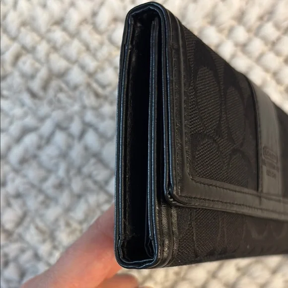 🖤 Vintage 2001 COACH Leatherware Black Signature Wallet – NWT / Never Used 🖤 - Picture 7 of 12